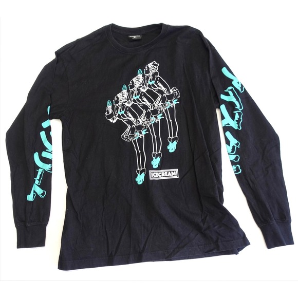 Icecream Other - Icecream Shirt Mens XL Black Long Sleeve Ice Cream Girl Graphic Logo Streetwear
